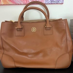 ECU tan leather Tory burch robinson tote